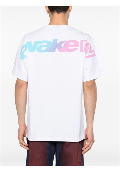 t-shirt gradient sport uomo bianca AWAKE NY | AWK-SP26-TS008WH